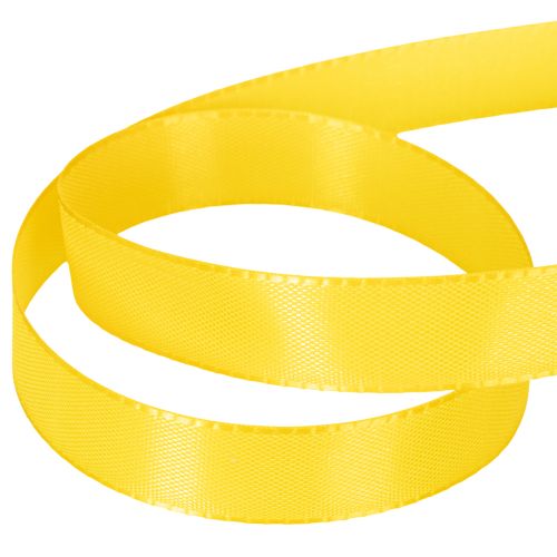 Product Gift and decorative ribbon, taffeta ribbon, 15mm x 50m, yellow