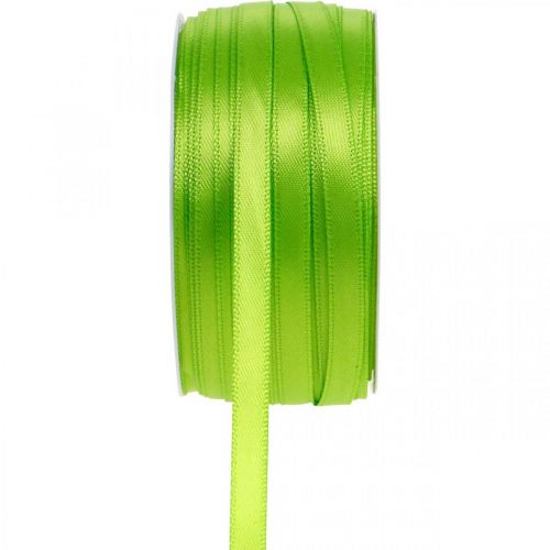 Floristik24 Ribbon, gift ribbon light green 6mm 50m