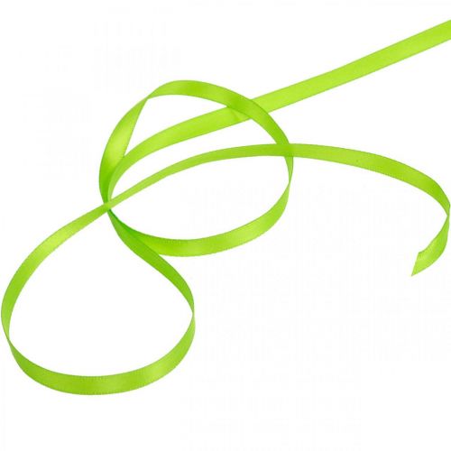 Product Ribbon, gift ribbon light green 6mm 50m