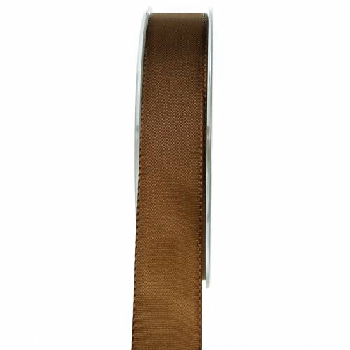 Gift and decoration ribbon brown 25mm 50m
