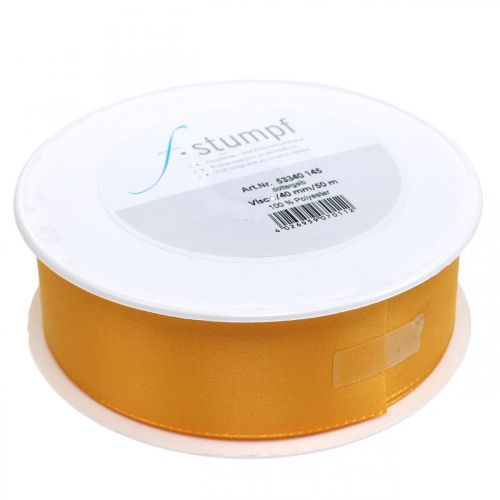 Product Gift ribbon decoration ribbon orange silk ribbon 40mm 50m