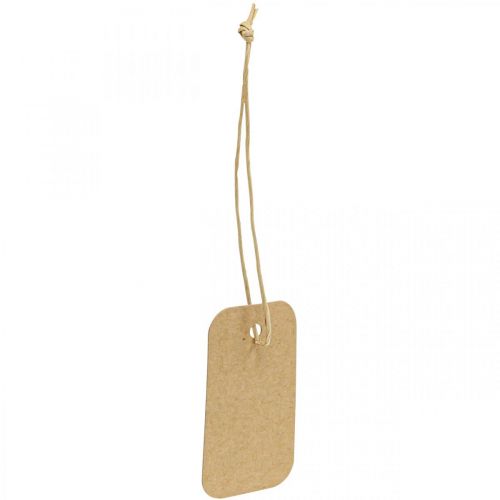 Floristik24 Gift Tags Natural Paper Labels 3.5x6cm 100 Pcs