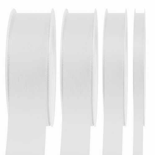 Gift ribbon decorative ribbon white 50m various sizes