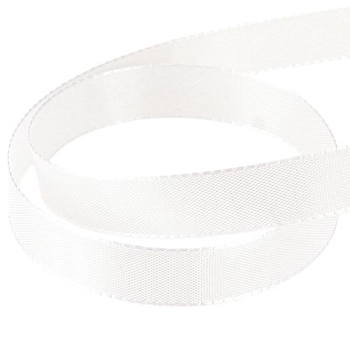 Product Gift ribbon decorative ribbon taffeta ribbon white 15mm 50m