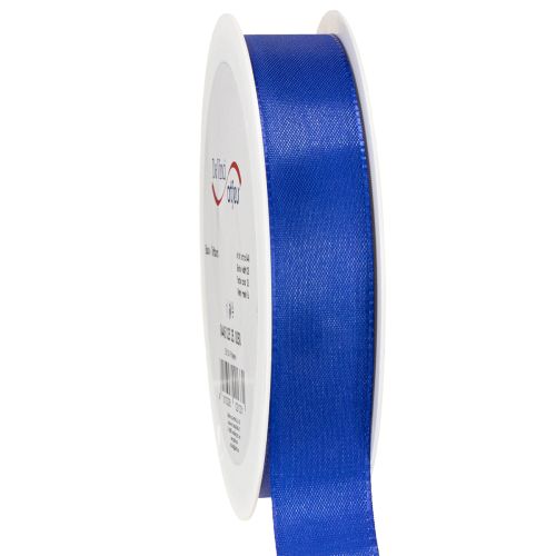 Floristik24 Gift ribbon, decorative ribbon, taffeta ribbon, dark blue, 25mm × 50m