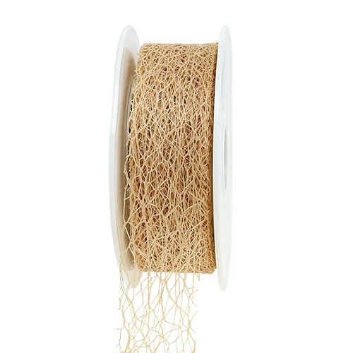 Floristik24 Gift ribbon in caramel 3cm 10m