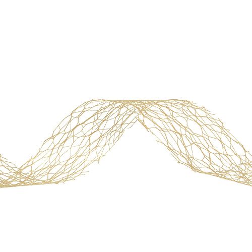 Floristik24 Gift ribbon in caramel 3cm 10m