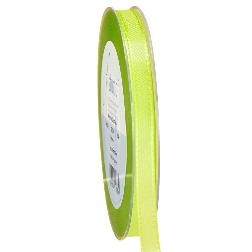 Floristik24 Gift ribbon lime green decorative ribbon satin ribbon 8mm 50m