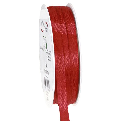 Gift ribbon red decorative ribbon taffeta ribbon light red 10mm 50m