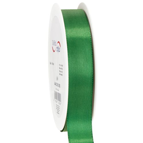 Gift ribbon taffeta decorative ribbon dark green 25mm × 50m