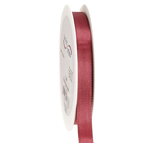 Floristik24 Gift ribbon taffeta ribbon decorative ribbon Bordeaux 15mm 50m