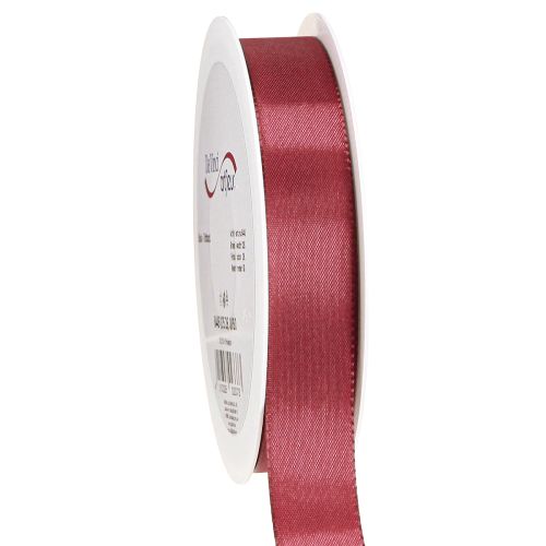 Gift ribbon taffeta ribbon decorative ribbon Bordeaux 25mm 50m