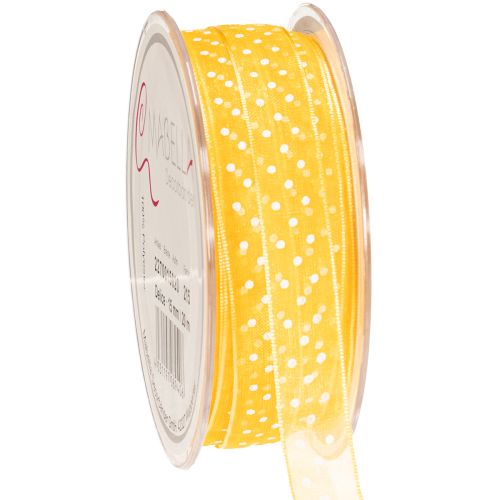 Floristik24 Polka dot gift ribbon, perfect finishing touch for gift packages and gift boxes, 1.5cm wide, 20m long