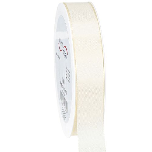 Gift ribbon and decorative ribbon cream taffeta ribbon 25mm 50m