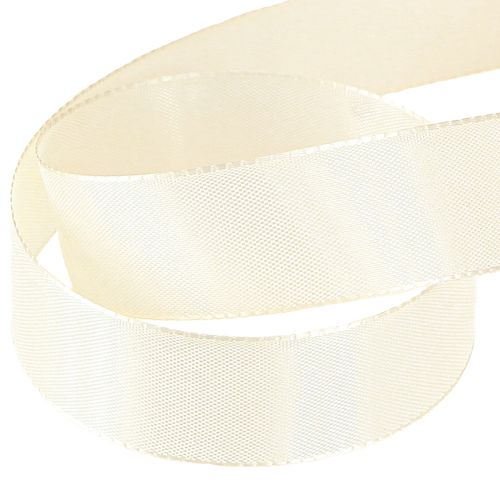 Product Gift ribbon and decorative ribbon cream taffeta ribbon 25mm 50m