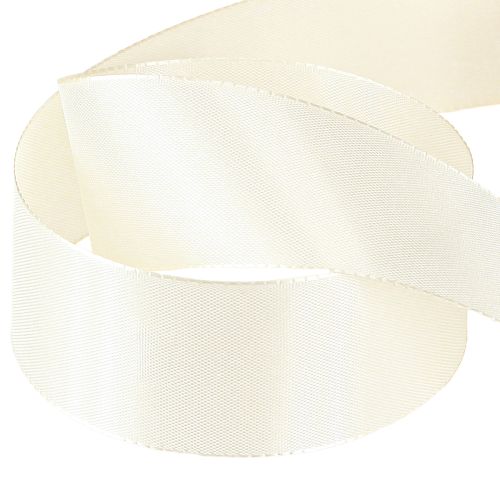 Product Gift ribbon and decorative ribbon taffeta ribbon cream 40mm 50m