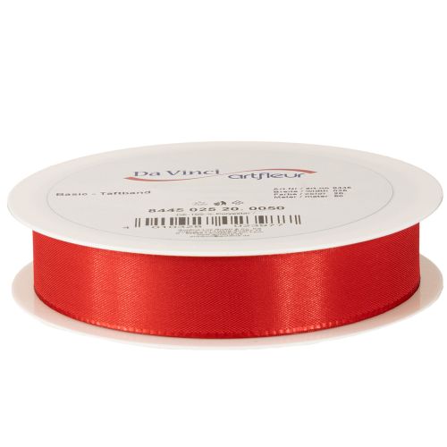 Product Gift ribbon and decorative ribbon, taffeta ribbon, red, 25mm, 50m