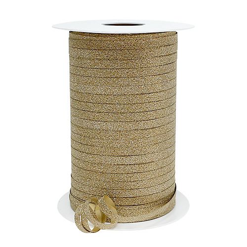 Floristik24 Gift ribbon with mica Gold 5mm 150m