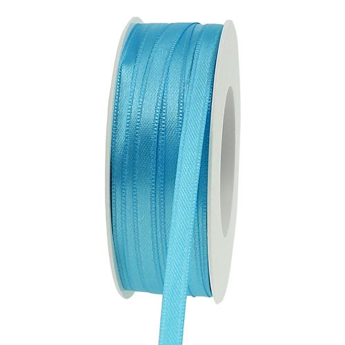 Floristik24 Gift ribbon light blue 6mm 50m