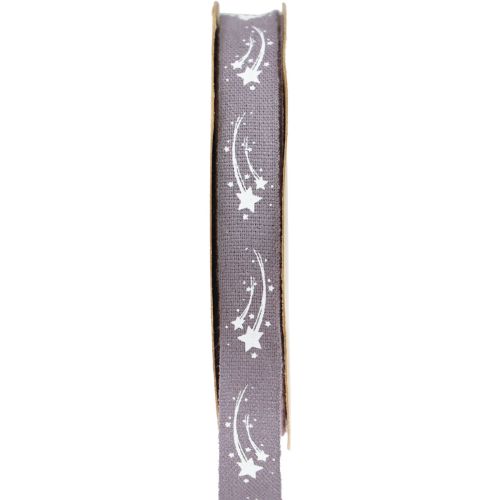 Gift ribbon stars Christmas ribbon purple ribbon 15mm 20m