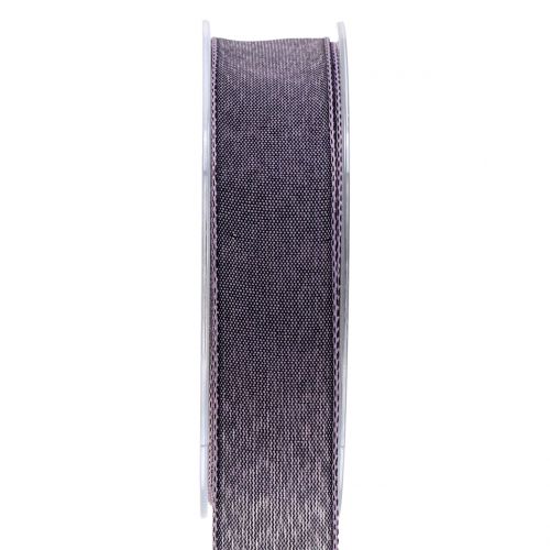 Floristik24 Gift ribbon violet matt 25mm 20m