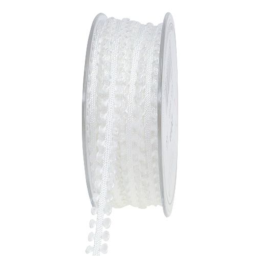 Floristik24 Gift ribbon decorative ribbon in white 8mm 20m