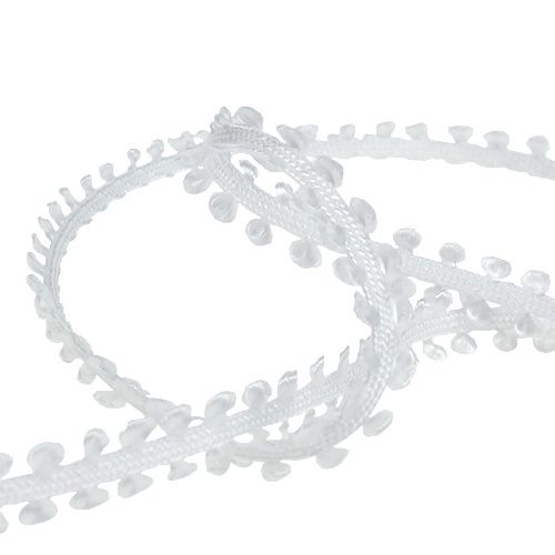 Floristik24 Gift ribbon decorative ribbon in white 8mm 20m