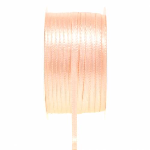 Floristik24 Gift and decoration ribbon salmon 3mm 50m
