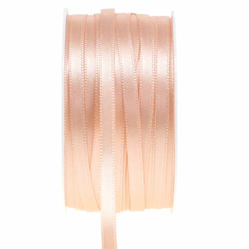 Floristik24 Gift and decoration ribbon salmon 6mm 50m