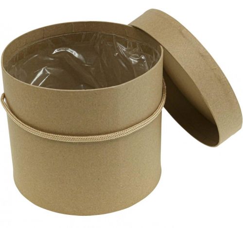 Product Gift box round flower box beige Ø12.5/14.5/16.5cm set of 3
