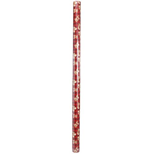 Product Gift Wrap Birthday Teddy Bear Red Checkered 70x200cm