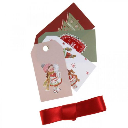 Product Wrapping paper Christmas red, white 4 sheets in a set 50 × 70cm