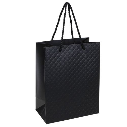 Floristik24 Gift Bag Gift Bag Black 18×10×23cm 1 pc