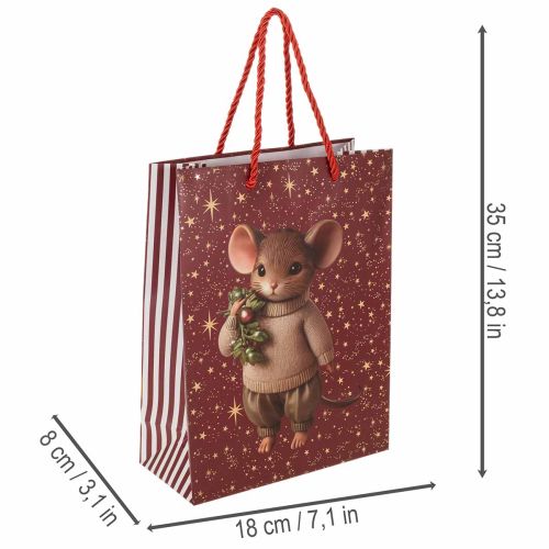ProductNameSet of 2 Christmas Gift Bags with Mouse and Star Designs, 18 x 8 x 24 cm/ProductName
ProductDescription<h2>Christmas gift bags with mouse and star designs for presents</h2>
<p>This set contains two Christmas gift bags for wrapping and carrying | Floristik24.co.uk