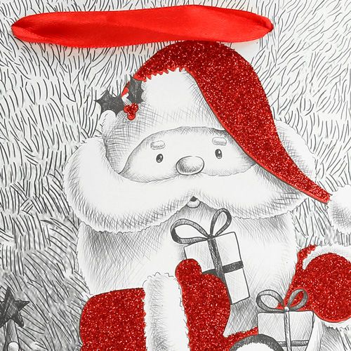 Floristik24 Gift bag Santa 24cm x18cm x 8cm