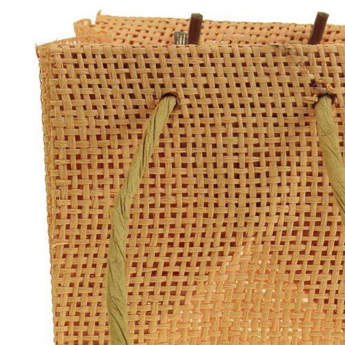 Product Gift bags woven with handles vanilla orange pink 10.5cm 12 pcs