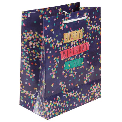 Product Gift bag birthday “Happy Birthday” paper 18×10×23cm 2pcs