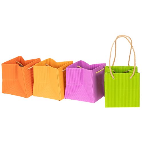 Floristik24 Gift bag, paper bag with handles, colorful packaging, 10.5cm, 8 pieces