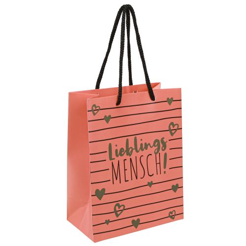 Floristik24 Gift bag with hearts “Favorite person” paper 18×10×23cm 2pcs