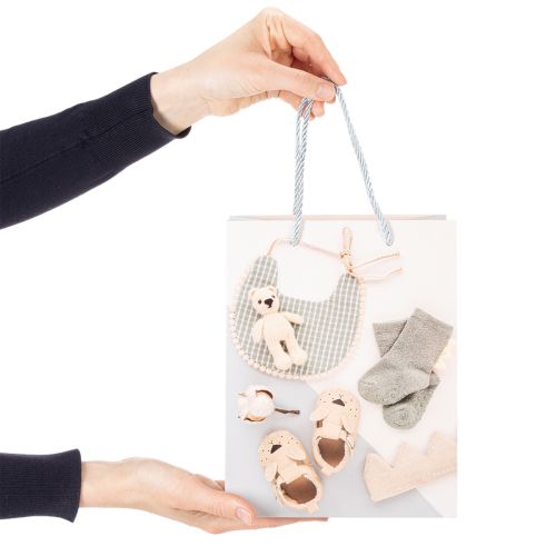 Product Baby Boy Gift Bag - Ideal for Baby Gifts at Birth - 23cm - 2 Pieces