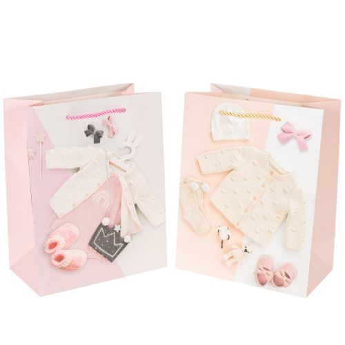 Gift bags for baby girls, birth gift bags, 23×18cm, 2 pieces