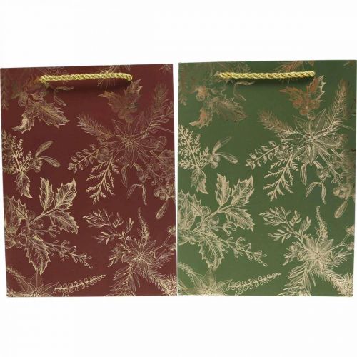 Product Gift bags Christmas Christmas bags mistletoe 24×18cm 2pcs