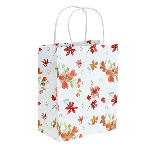 Floristik24 Gift bags with flowers 25cm x 20cm x 11cm 6pcs