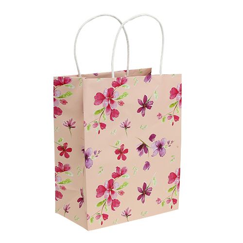 Floristik24 Gift bags with flowers 20cm x 11cm x 25cm 6pcs