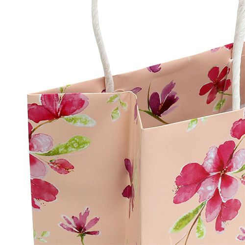 Product Gift bags with flowers 20cm x 11cm x 25cm 6 pcs