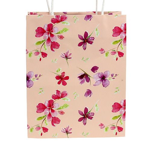 Product Gift bags with flowers 20cm x 11cm x 25cm 6 pcs