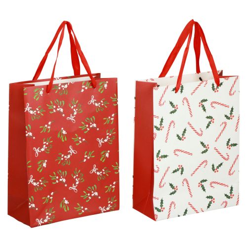 Floristik24 Gift bags Christmas gift bag gift bag 18×24×8cm 2pcs