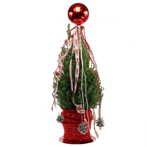 Product Christmas ball plastic small Ø14cm red 1pc