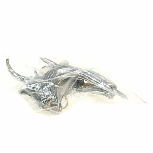 Product Deco hanging antlers silver-antique 12cm x 11cm 4pcs