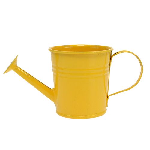 Floristik24 Watering can Ø5,5cm H5,5cm 12pcs. Yellow / Green / White